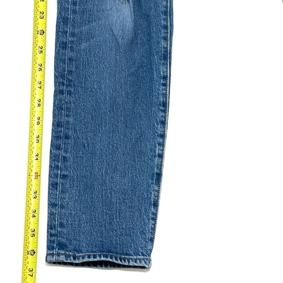 Levi's Premium Woman Wedge Distress Ripped Denim Jeans Size 26 - Picture 14 of 16